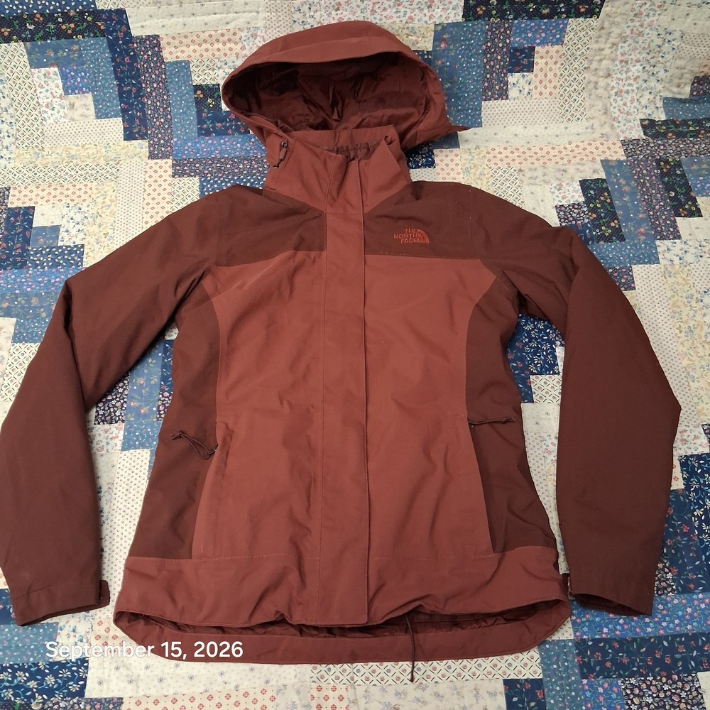 The North Face Carto Triclimate 3 In 1 Jacket Womens XS Brown DryVent NF0A2VHB